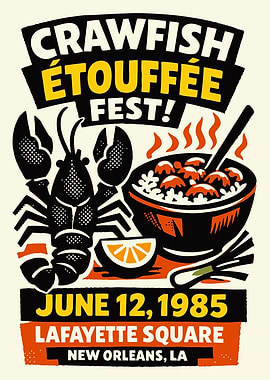 Crawfish Étouffée Fest Poster