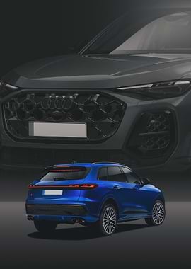 Blue Audi SQ5