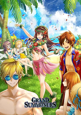 Main Cast Summer Title Illustration #2
