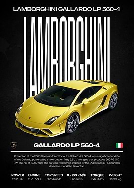 Lamborghini Gallardo LP 560-4 Poster