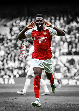 Bukayo Saka Celebration