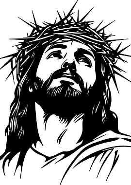 Jesus Christ with Crown of Thorns
