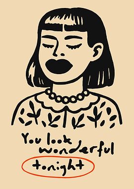 You Look Wonderful Tonight Illustration