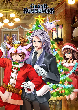 Grand Summoners Holiday Title Illustration