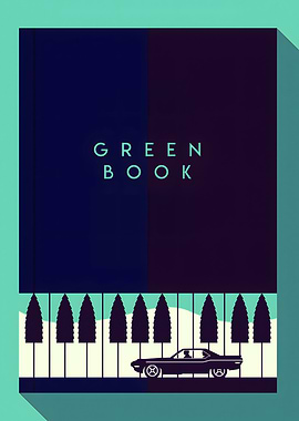 Green Book Movie Poster Illustration