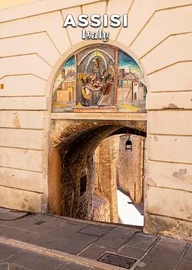 Assisi, Italy: Historic Archway and Street