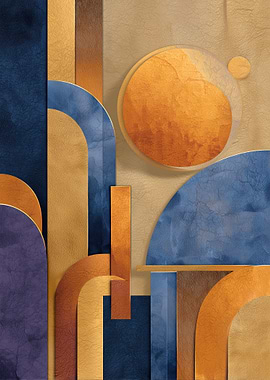 Abstract Geometric Art Deco