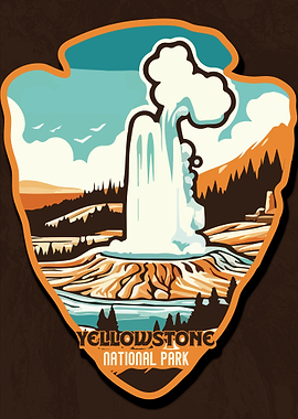 Retro Yellowstone National Park