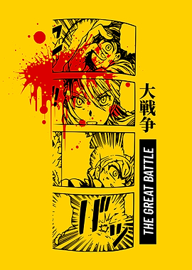 Manga Panel: The Great Battle