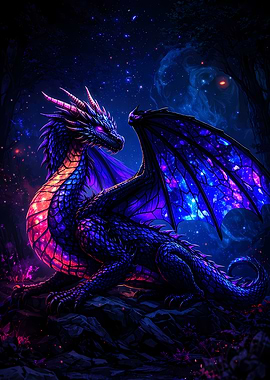 Cosmic Dragon in a Dark Forest