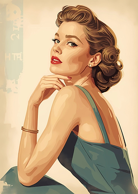 Elegant Woman in Vintage Style