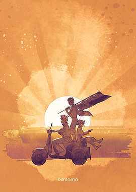 Gintama Yorozuya Sunset Ride