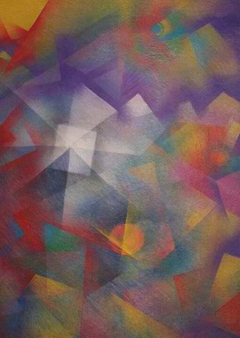 Abstract Geometric Colorful Painting