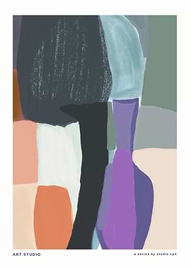 Abstract Color Block Art Print