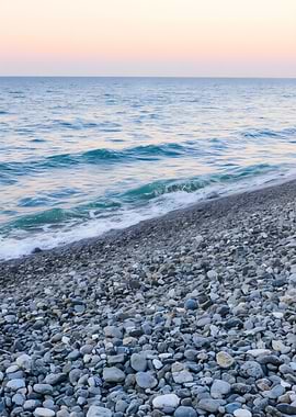 Pebble Beach at Sunset