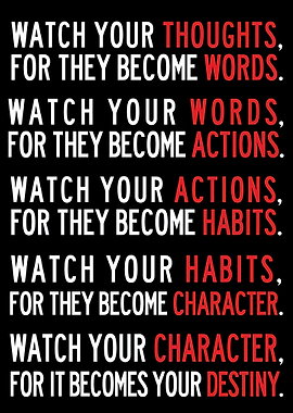 Inspirational Quote: Watch Your Thoughts