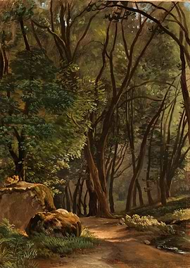 Forest Path Painting