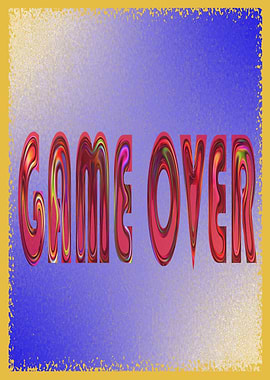 Game Over Text Art