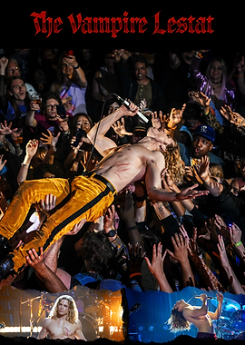 The Vampire Lestat concert crowd surfing