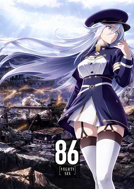 86 Eighty-Six Anime Character Portrait