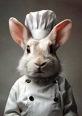 Rabbit Chef Portrait