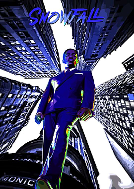 Snowfall: Man in Suit, Cityscape