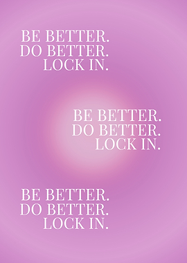 Inspirational Text on Pink Gradient Background