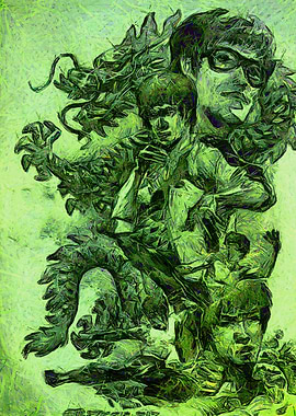 Bruce Lee Abstract Art