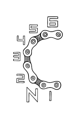 Bicycle Chain Numbering Design