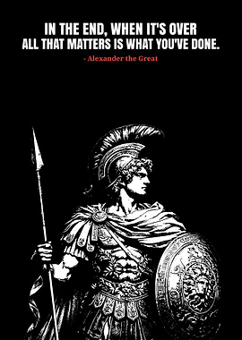 Alexander the Great Quote Poster