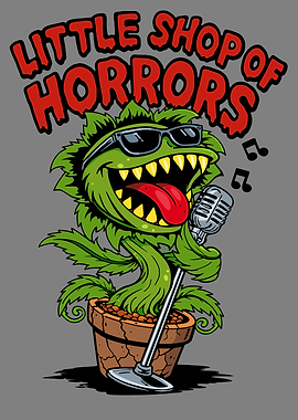 Little Shop of Horrors Cartoon Illustration