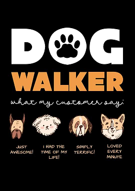 Dog Walker Customer Say Graphic