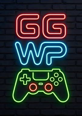 GG WP Neon Gaming Sign