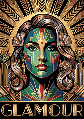Glamour Art Deco Portrait