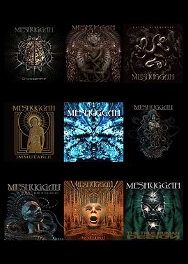 Meshuggah Album Covers Collage