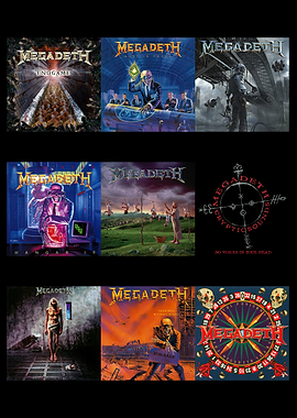 Megadeth Album Covers Collage