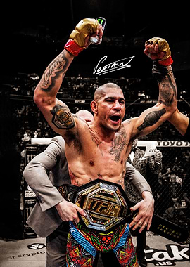 Alex Pereira UFC Champion Celebration