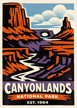 Canyonlands National Park Vintage Poster