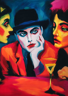 All Love The Clown Expressionist Painting