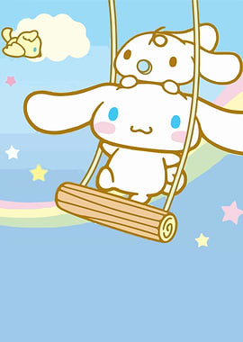 Cinnamoroll on a Swing