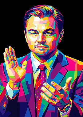 Leonardo DiCaprio Pop Art Portrait
