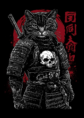 Samurai Cat Warrior