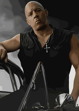 Vin Diesel Illustration