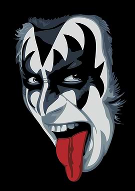 Gene Simmons Kiss Illustration