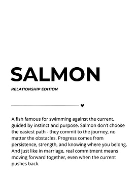 Salmon Relationship Edition | Funny Wedding Gift for Fishing Couples