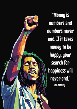 Bob Marley Quote Art