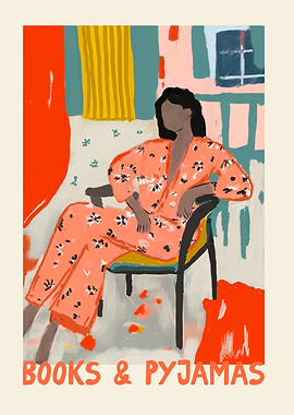 Books & Pyjamas Illustration