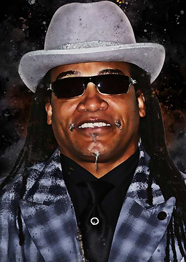 Melle Mel with Hat and Sunglasses Portrait