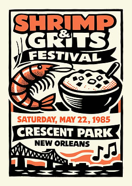 Shrimp & Grits Festival Poster