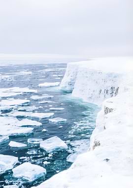 Arctic Ice Cliff Landscape